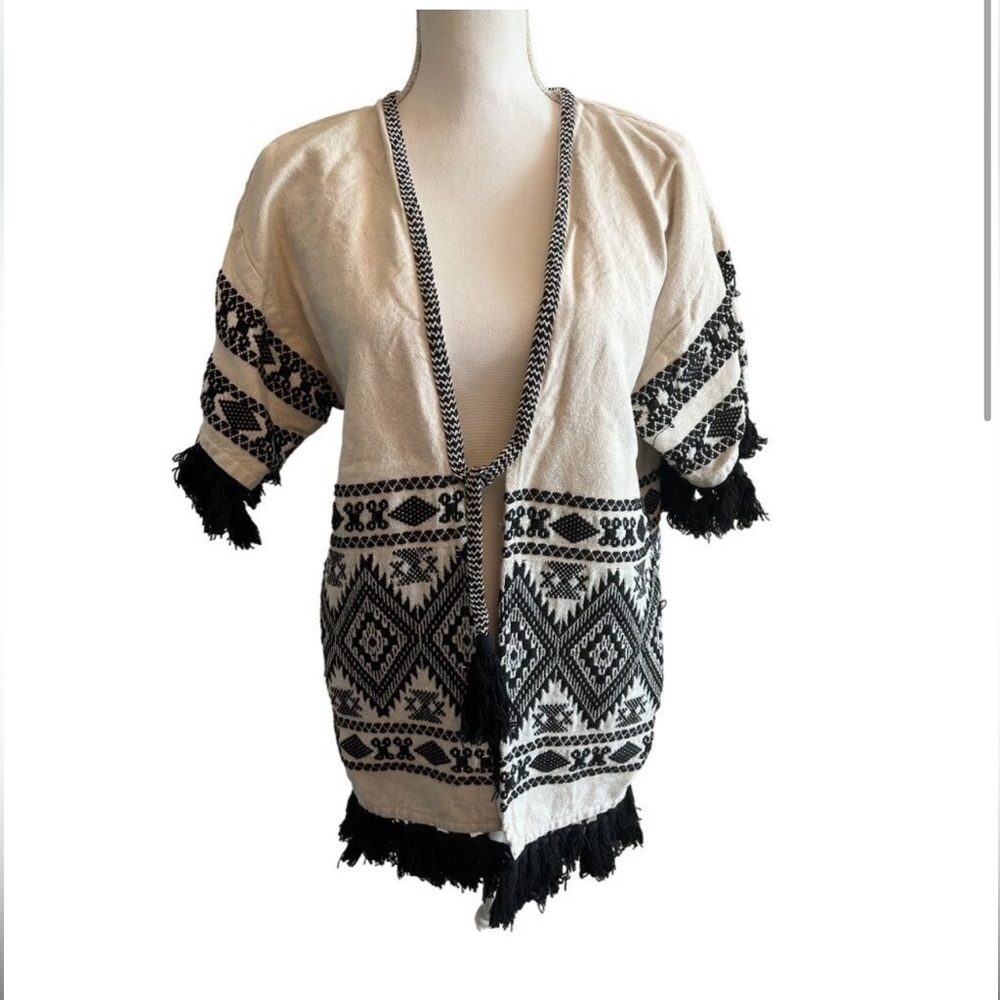 Alphamoment Weaved Tie belt Cardigan Size S/M